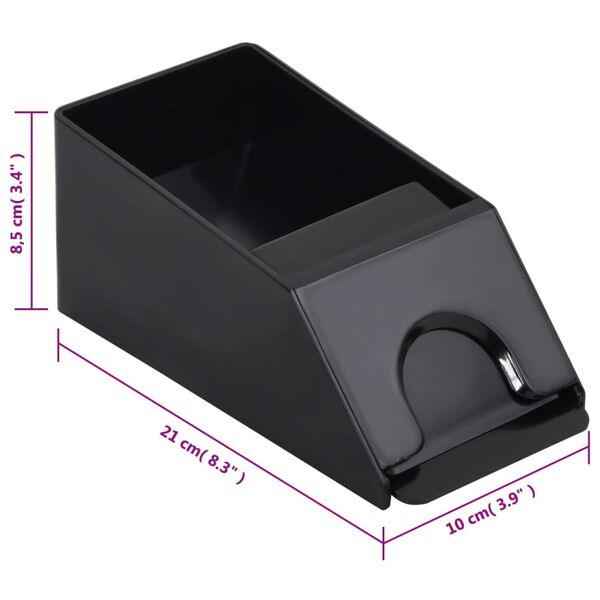 Sabot de cartes à jouer noir