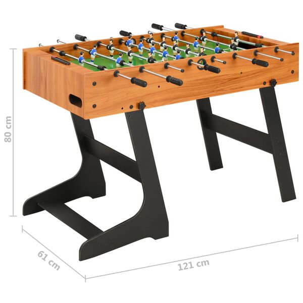 Table de football pliante 121 x 61 x 80 cm