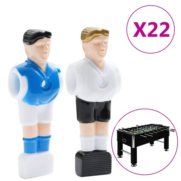 Joueurs de baby-foot pour tige de 15,9 mm 22 pcs