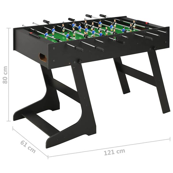 Table de football pliante 121 x 61 x 80 cm
