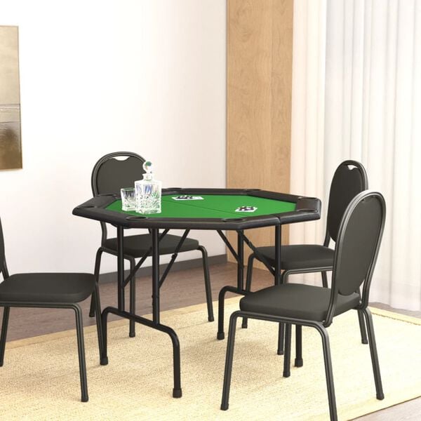 Table de poker pliable 8 joueurs Vert