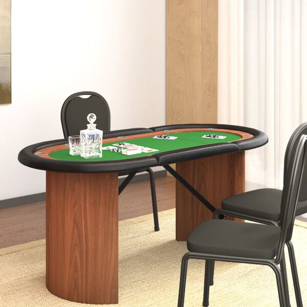 Table de poker 10 joueurs Vert