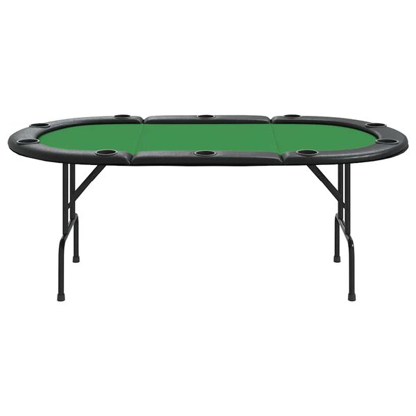 Table de poker pliable 10 joueurs Vert