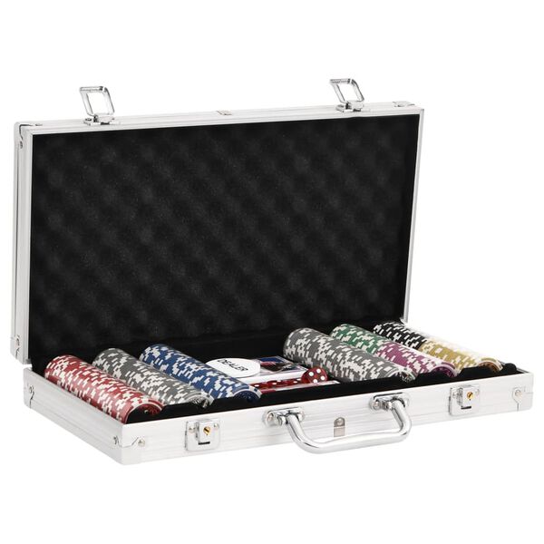 Jeu de jetons laser de poker 300 pcs