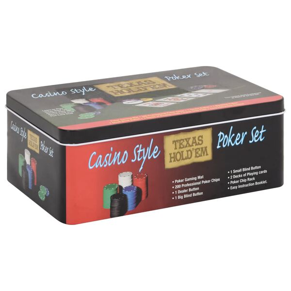 Jeu de jetons de poker 200 pcs