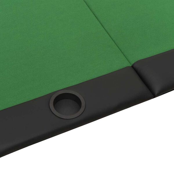 Table de poker pliable 10 joueurs Vert
