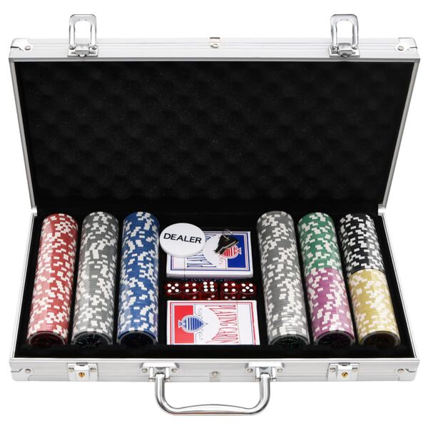 Jeu de jetons laser de poker 300 pcs