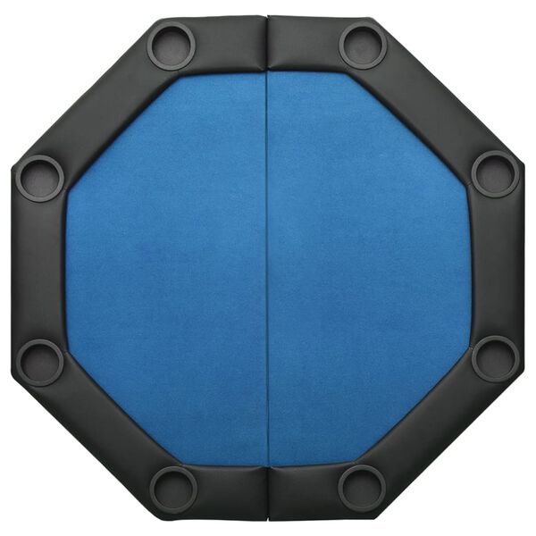 Table de poker pliable 8 joueurs Bleu