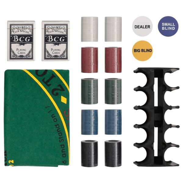 Jeu de jetons de poker 200 pcs