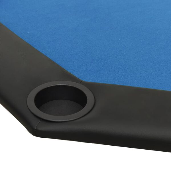Table de poker pliable 8 joueurs Bleu