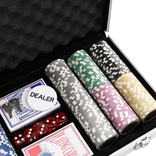 Jeu de jetons laser de poker 300 pcs