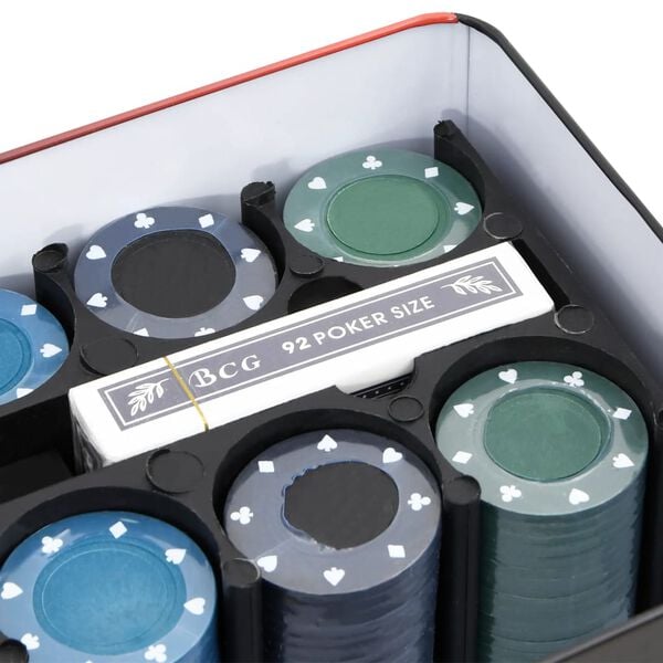 Jeu de jetons de poker 200 pcs