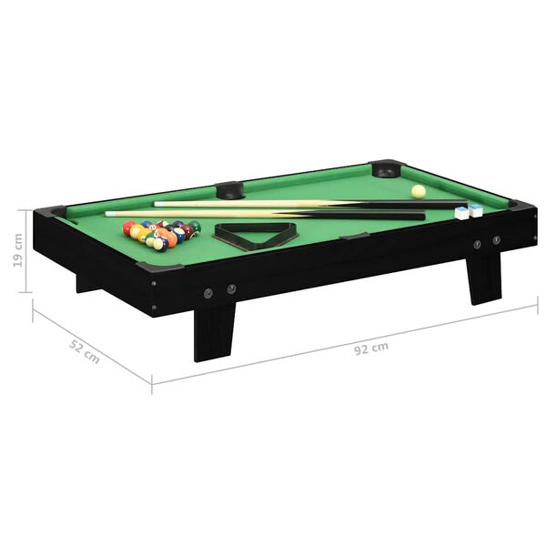 Mini table de billard 3 pieds 92x52x19 cm